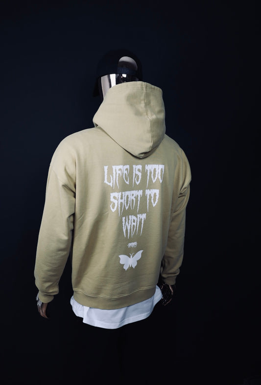 BUTTERFLY OVERSIZED HOODIE SAND UNISEX