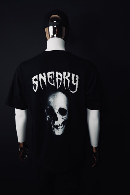 SKULL OVERSIZED TEE BLACK UNISEX